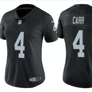 Women's Derek Carr Las Vegas Black Jersey